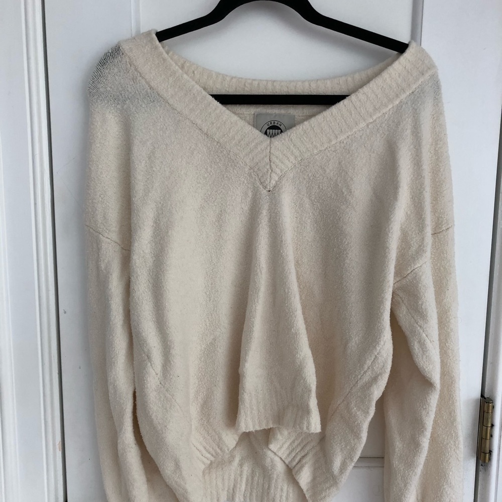 Urban outfitter cozy white sweater
